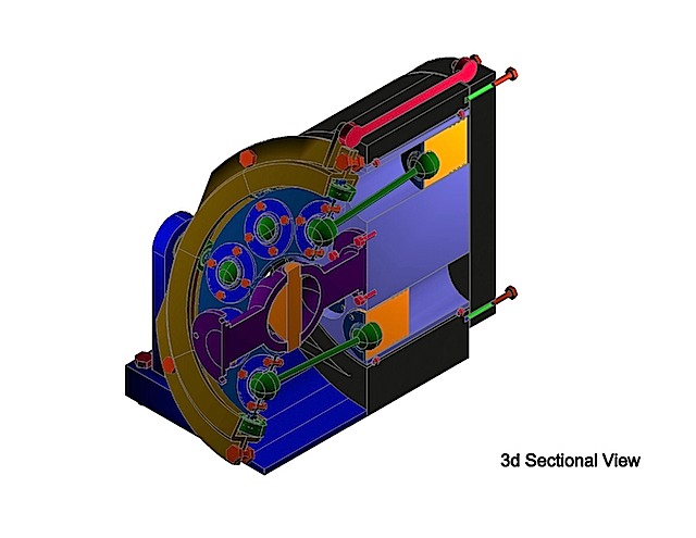 Hydraulic pump-Color Rendering