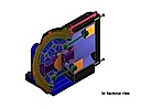 Hydraulic Pump-Rendered Section-Autocad