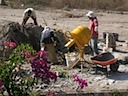 Starting footing pours