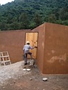 Main entry gate painted