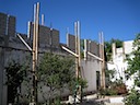 Interior scaffolding.