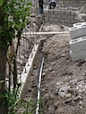 Entry wall footing