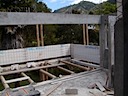 Exterior girder and end walls lifted into place.