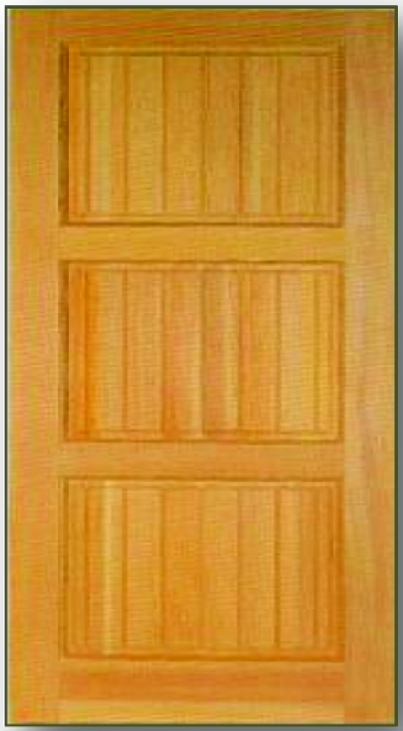 Plain door w: twin rail