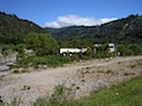 View from bridge to house